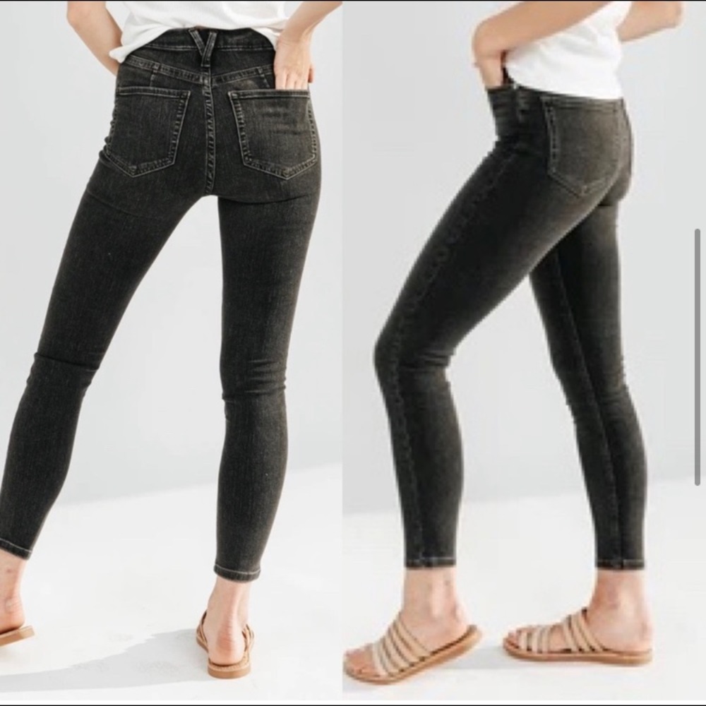 Free People: Montana Skinny Jean in Milkyway 28 - Picture 5 of 16